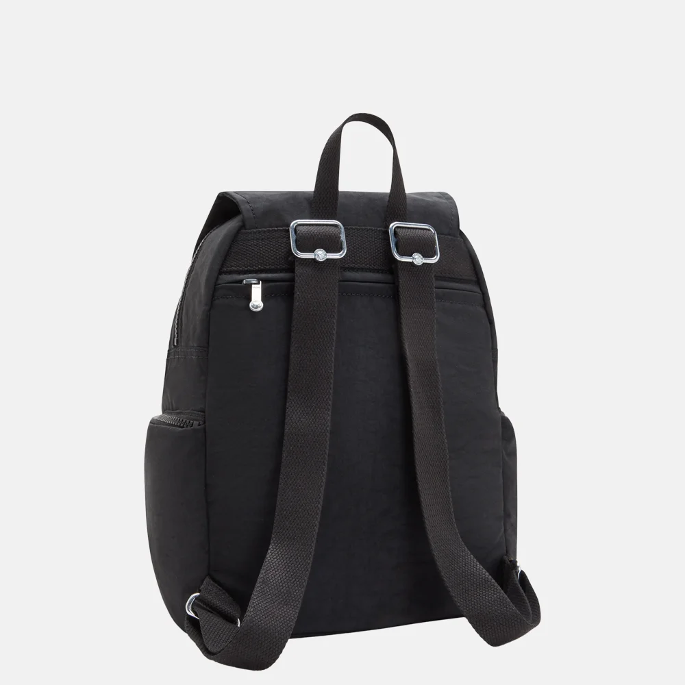 Kipling City Zip rugzak S black noir bij Duifhuizen